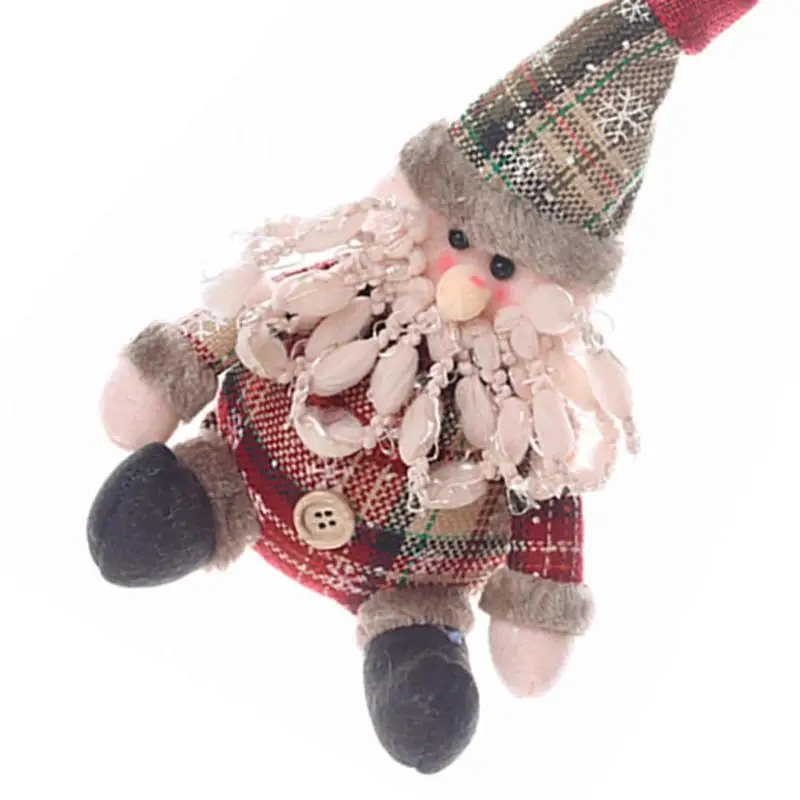 Милые Рождественские Подвески из ткани Санта-Клаус, лось, снеговик, кукла, Рождественская елка, фестиваль, украшение, подарок для детей, декоративные принадлежности