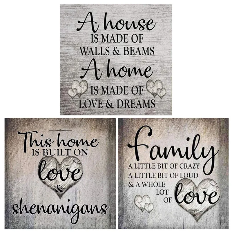 

Diy 5D full Square Round Diamond Painting Kits Rhinestone Diamond embroidery Newspaper Painting by numbers Family loveZP-2380