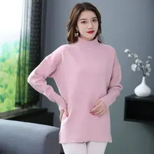 ^#Cheap Woman Pure Colour Pullover Sweater Half Collar Warm Soft Knitwear Beige Blue Red Pink Plain Knitted Tops Autumn Winter Pullovers ^#Cheap Woman Pure Colour Pullover Sweater Half Collar Warm Soft Knitwear Beige Blue Red Pink Plain Knitted Tops Autumn Winter Pullovers
