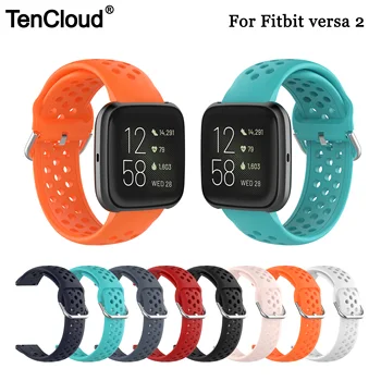 

Tencloud Smart Watch Band For Fitbit Versa 2 Silicone Strap For Fitbit Blaze 23mm Replacement Wristband Sport Breathable Belt