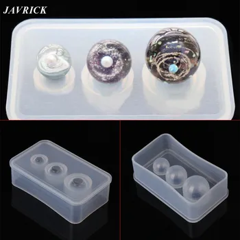 

Silicone Mold Mirror Craft DIY Jewelry Making Universe Ball Shpe Epoxy UV Resin Molds For Jewelry Cake Decoration