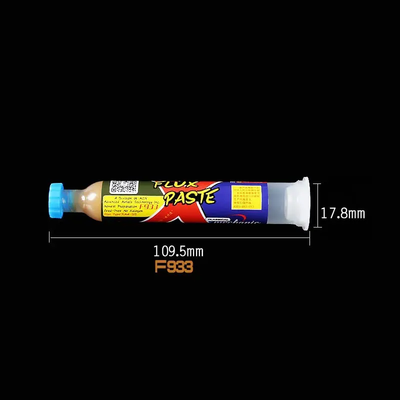 F933 10CC Механик 10cc/30cc бессвинцовый флюс паяльной пасты галогенная свободная Жидкостная флюсовая смазка для iPhone чип A9 A10 PCB паяльная станция BGA инструмент - Цвет: F933 10CC