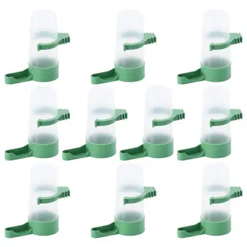 

10Pc Water Feeder Easy to Use Automatic Durable Bird Drinker for Budgie Aviary Bird
