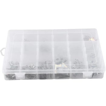 

120Pcs Stainless Steel Car License Plate Fastener Buckle Car Bumper Mudguard Fastener Screw Gasket Clip U-Type Accessories