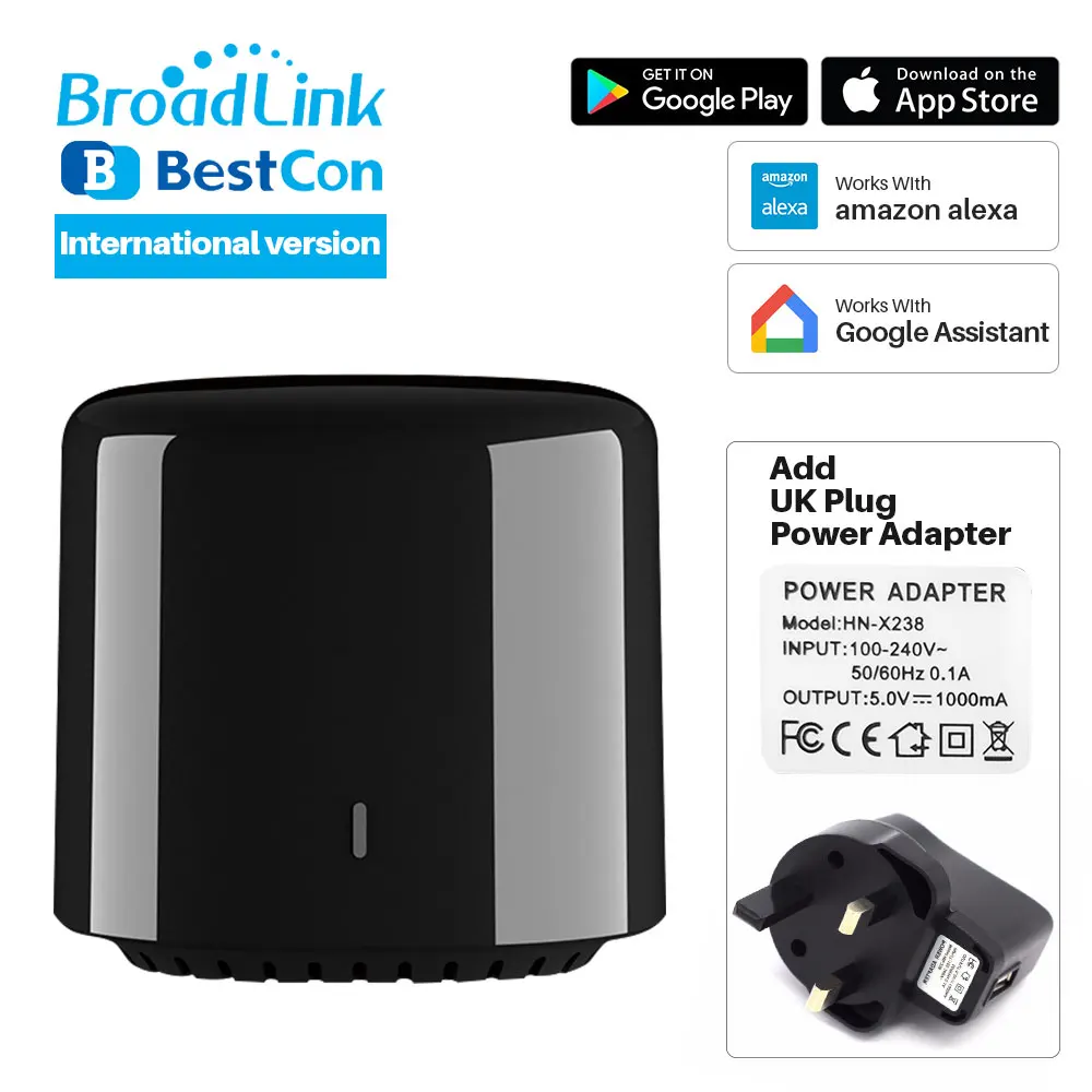 Option 7 Broadlink Bestcon RM4C Мини Универсальный ИК пульт дистанционного управления 4G WiFi IR работает с Alexa Google Assistant умный дом автоматизация - Комплект: Option 7