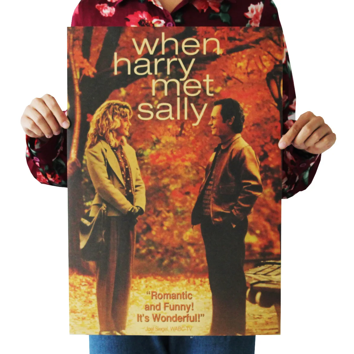 

[A308] When Harry Met Sally Retro Kraftpaper Poster Indoor Bar Cafe Decorative Painting