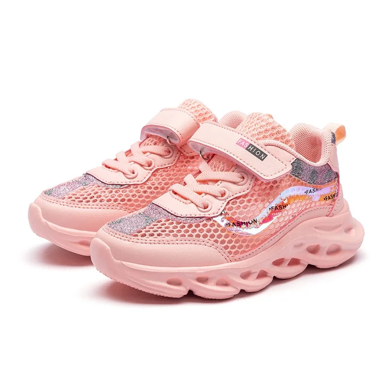 

New Children Tennis Running Shoes Girls Sneakers Breathable Student Shoes Girls Mesh Casual Sports Shoes Kids Shoes Zapatillas