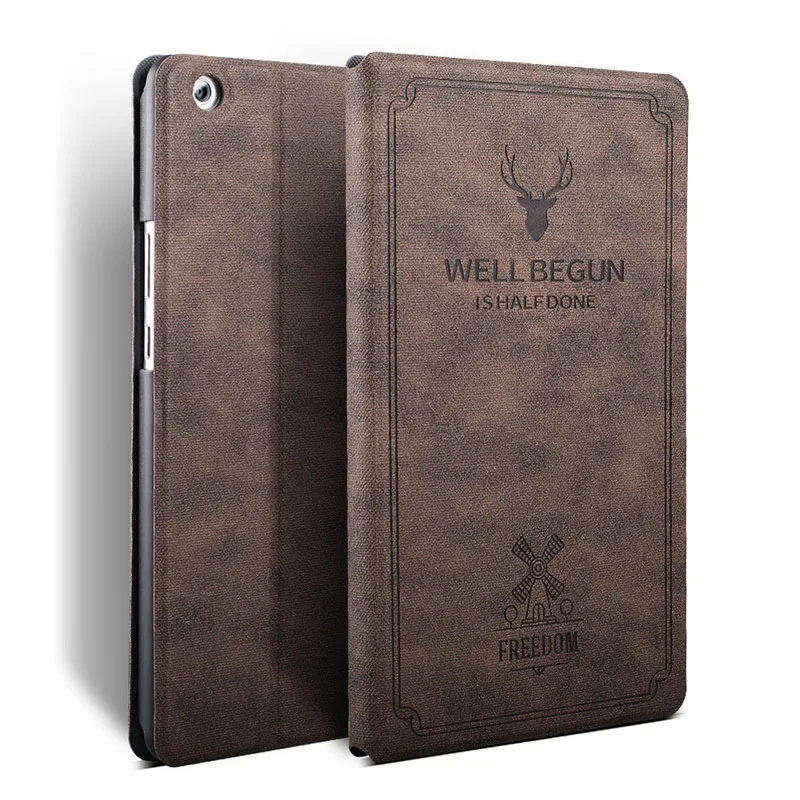 

Tablet Case For iPad Mini 1 2 3 Deer Retro Pu Leather Case Smart Sleep / Wake Up Stand Cover For Apple iPad Mini 7.9 inch Case