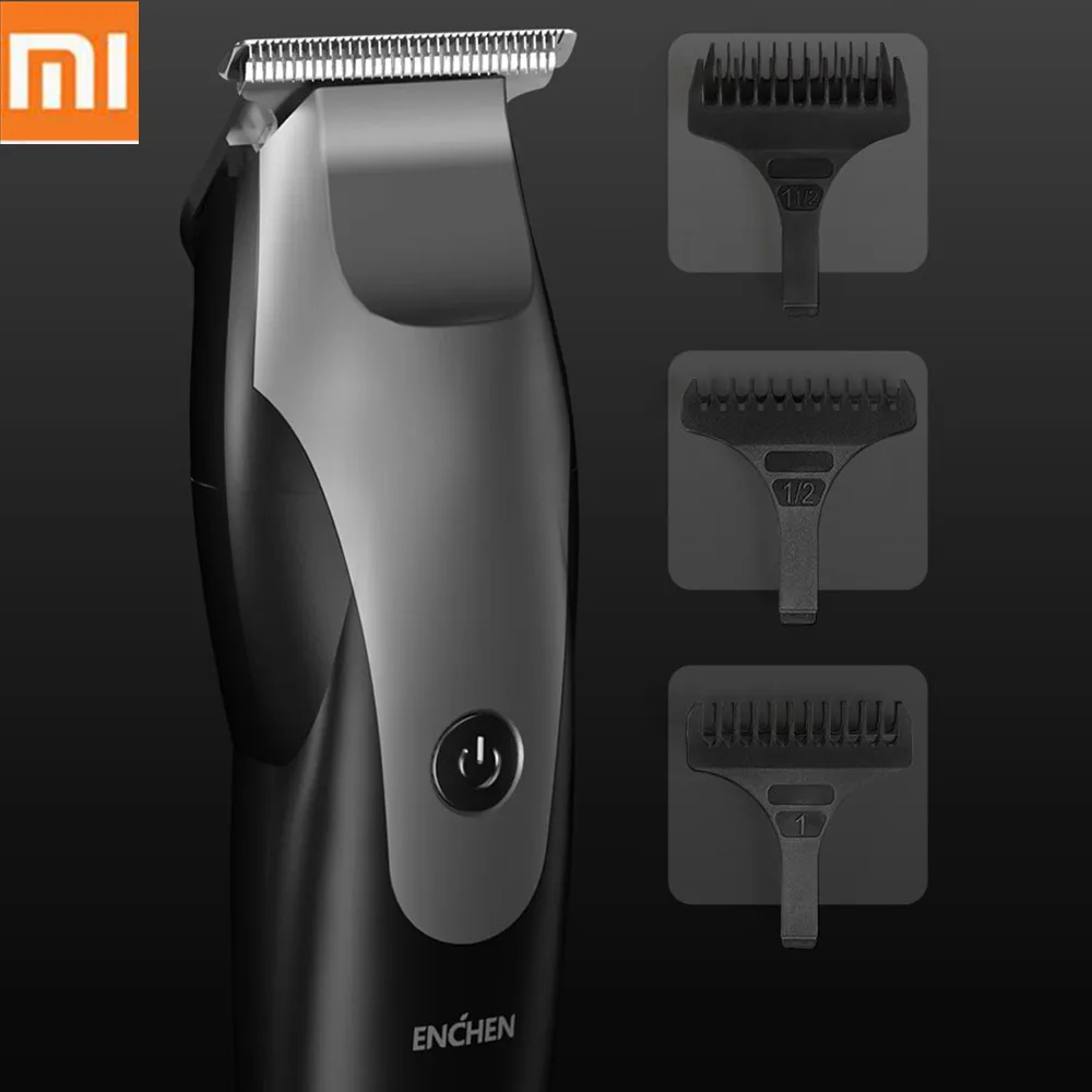 

Xiaomi ENCHEN USB Charging Men Electric Hair Clipper Hair Trimmer Low Noise Hair Cutting Machine Beard Trimer with 3 Hair Comb