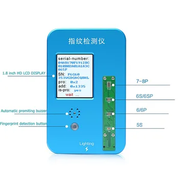 

JC Mobile phone fingerprint detector FOR IPHONE 5S/6G/6S/6P/6SP/7G7P/8G/8P HOME press button read test TOUCH ID Function tester