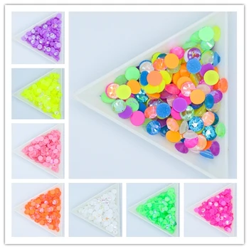 

10Gram/bag Mix Colors Fluorescence Crystal AB Glass Nail Art Rhinestones SS6-30 Strass Nail Art Decorations Rhinestones Luminous