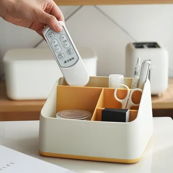 

Multi-functional Desktop Debris Organizing Box Office Stationery Organizing Fourfold INS Mini Plastic Storage Box Combination