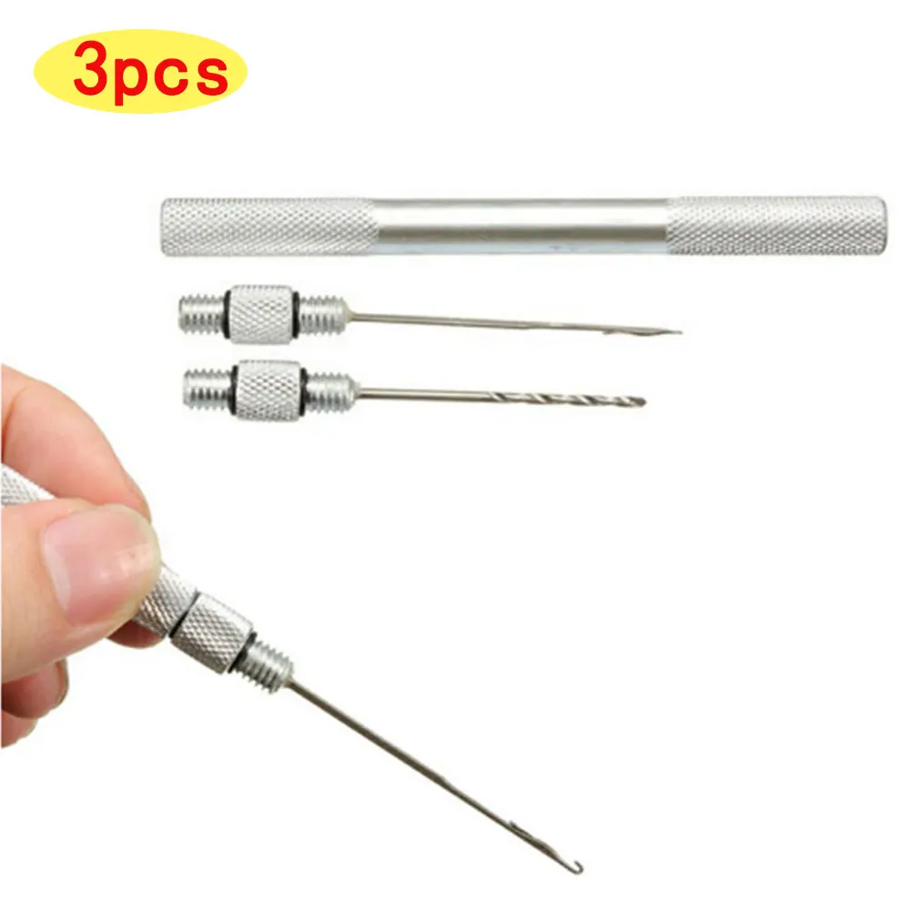 

1 Set Aluminum Baiting Drill Crochet Needle Carp Fishing Boilie Baiting Fishing Hair Rig Tool Kit Accessory