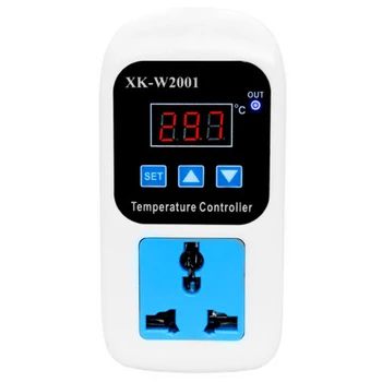 

Digital Led Thermometer Temperature Controller Thermostat Incubator Control Microcomputer Delay Start With Probe 110-220V 1500W