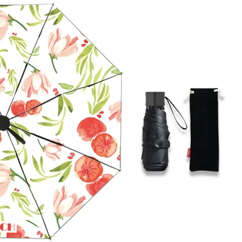 

Tomatoes Creative Anti UV Artny Umberlla Rain Women Floding Top Windproof Cute Umberlla Men Arts Rain Umberllas Artshade 5U086