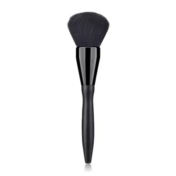 

Single Round Head Brush Makeup Brush Black Wooden Handle Nylon Hair Makeup Brush Beauty Makeup Tool