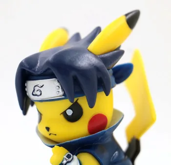 

Anime Cosplay Toy Pokemon Kakashi Hatake Hidan Sasuke Naruto Alien Deadpool Detective Pikachu Figure Toy Gift for Children