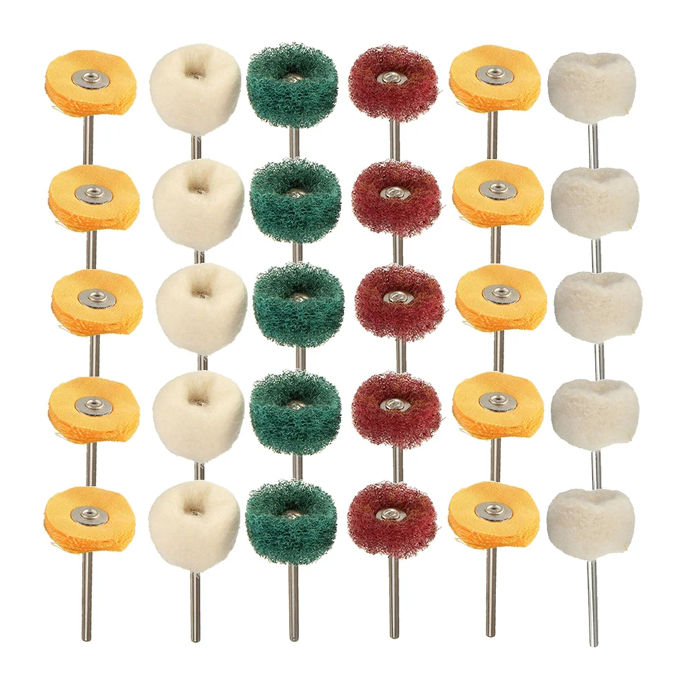 

1Set Polishing Mop Wheel Buffing Pad Brush Rotary Polish Drill Bit for Removing Burrs Rust Dust Remove The Oxide Layer Coating