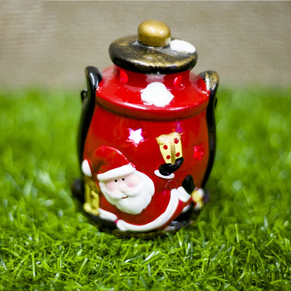 

Snowman Home Bar Painted Craft Cute Christmas Tree Ornament Party Decor Hanging Luminous With Light Ceramic Santa Claus Lanterns
