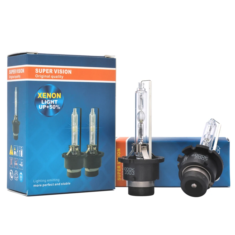 Bombilla HID de xenón para todos los faros delanteros de coche, D1S, D1R, D2S, D2R, D3S, D4S, D4R, D8S, 4300K, 6000K, 8000K, envío gratis, 2 unidades