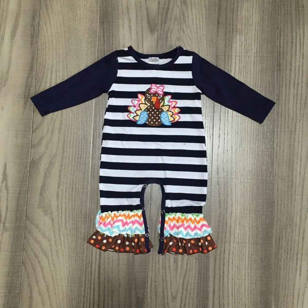thanksgiving romper baby girl