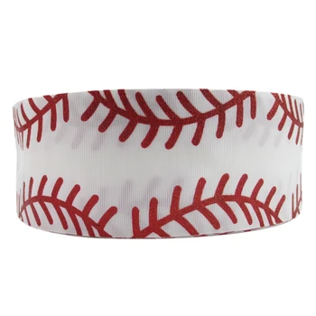

3 inch(75mm) Glitter Sports Tennis Baseball Softball Soccer Printed Polyester Ribbon 50 Yards Wedding Gift Wrap