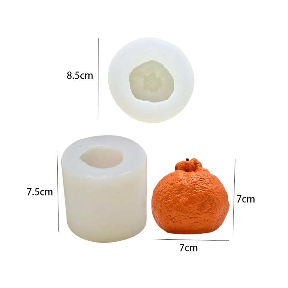 3D Lifelike Ugly Orange Modeling Silicone Mold Handmade DIY Soap Mold Cake Fondant Plaster Clay Candle Baking Tools