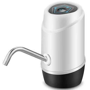 

Water Bottle Dispenser Built-In Double Motor, USB Charging Universal Electric 5 Gallon Water Dispenser,Waterproof LED Button Aut