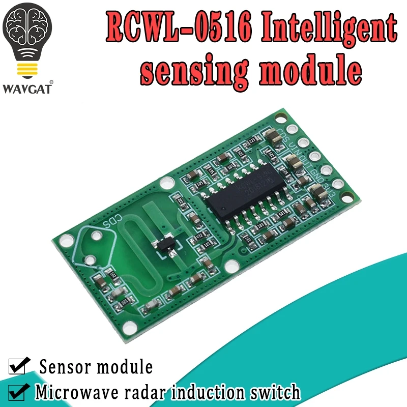 RCWL-0516 microwave radar sensor module Human body induction switch module Intelligent sensor