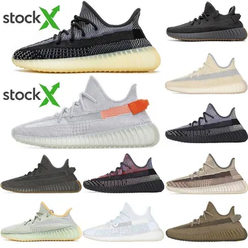 

TOP Quality 2020 Kanye West Men Women Running Shoes Zebra Reflective Israfil Asriel Linen Mens Trainers sneakers with Box