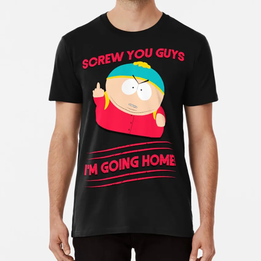 Футболка с надписью I'm going home и stick of truth cracture but whole cartman coon Кайл Стэн Кенни |