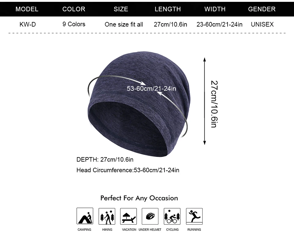 Winter Fleece Warmer Caps Cationic Fabric Cold Weather Thermal Beanies Skullies Slouchy Turban Hip Hop Men Women Hats Fashion