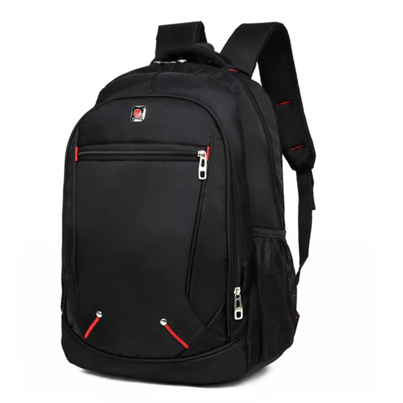 

HEFLASHOR Large-capacity Student Schoolbag Casual Solid Color Material Oxford Man's Backpack Multi-functional Simple Bags