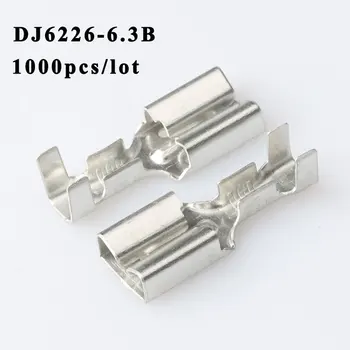 

DJ6226-6.3B 1000PCS plug terminal Male female wire connector Plugs socket Fuse box Wire harness Soft Jacket car terminal plug