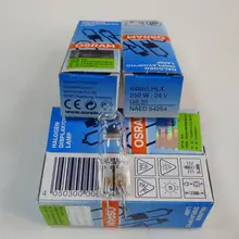 1 шт., Osram 64655 24V250W Хирургическая Лампа, G6.35 24V 250W микроскоп лампа, Медицинская Лампа