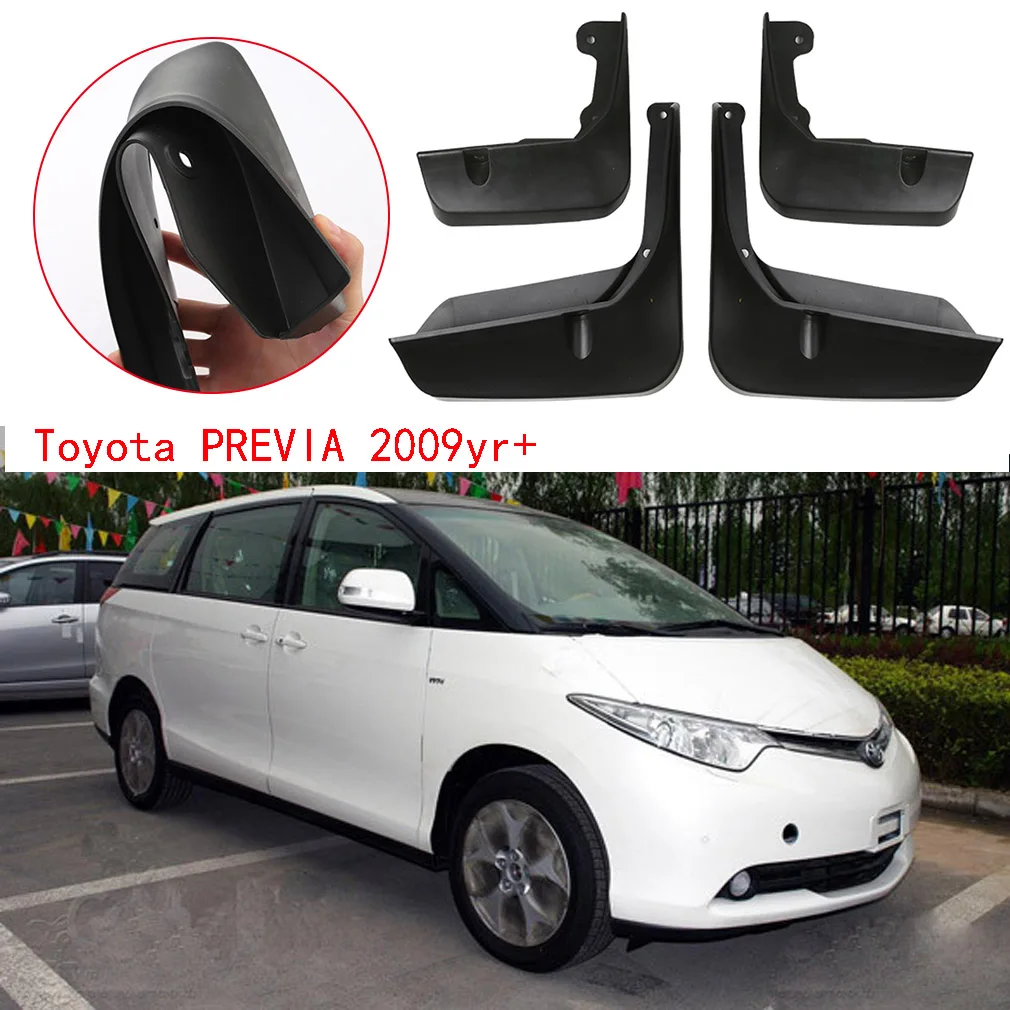 Для Toyota Previa 2009 года+ Брызговики Автомобильные Брызговики Передняя тыльная грязь Щитки крыла вспышки