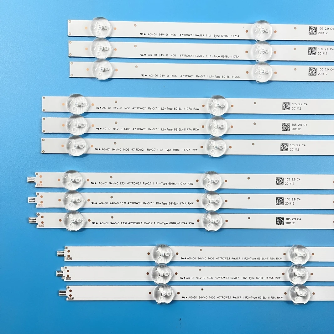 LED Backlight Strip Bar for LIG 47LN570S 47LN575S 47LA620S 47LN575V 47LA620V 47LA615V-ZE 47LA613V-ZB LC470DUE 6637L-0024A