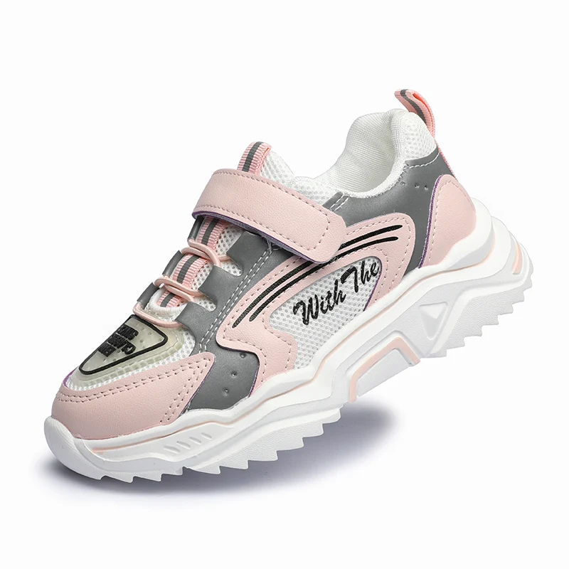 

Trendy Children Patchwork Walking Sneaker Casual Breathable Shoes for Stundent Walking Jugging Running Lighweight Sport Shoes