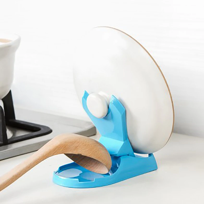 

Foldable Multi-function Pan Lid Holder for Pots and Pans Lid and Spoon Rest Holder Plastic Pan Lid Organizer Kitchen Tool