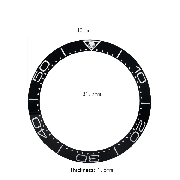 Керамический Безель, вставка для OMG Omega Seamaster, автоматические мужские часы, части, ободок для часов, петля для OMG sea-master