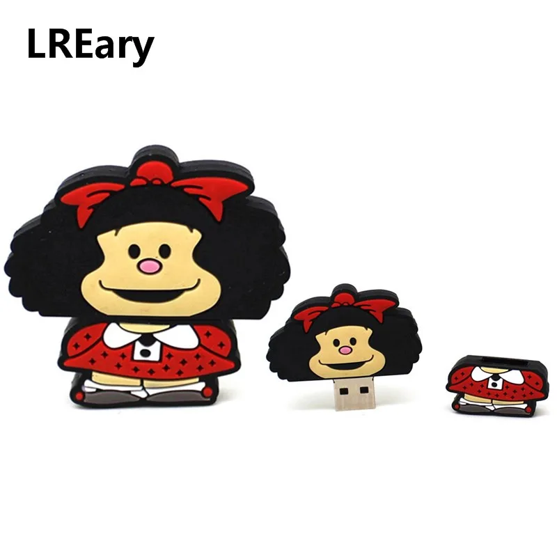 С изображением героев мультфильмов для Mafalda флеш-диск USB 2 0 флэш-накопитель 128 ГБ cle