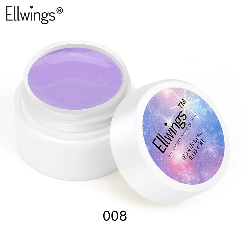 8ml builder gel 8 Ellwings светящийся УФ-гель для ногтей 119 цветов светится в темноте Гель-лак для маникюра сделай сам - Цвет: 8ml builder gel 8