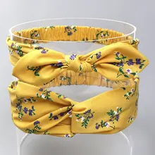 80704 г., европейский и американский комплект для родителей и детей, повязка для волос с перекрестным узлом и кроличьими ушами, праздничная эластичная резинка для волос для родителей и детей