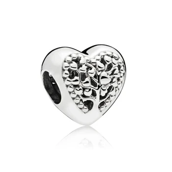 

100% 925 Sterling Silver 1:1 797058 FLOURISHING HEARTS CHARM Bracelet Original Women Jewelry