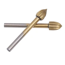 HSS Burr Набор 1/8 сверла резак для роторного инструмента напильник набор титановое покрытие