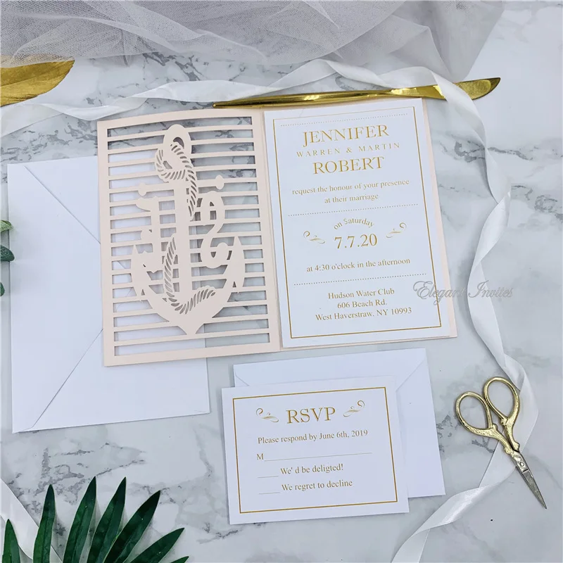 Элегантный Блестящий черный и розовый свадебный пригласительный комплект с