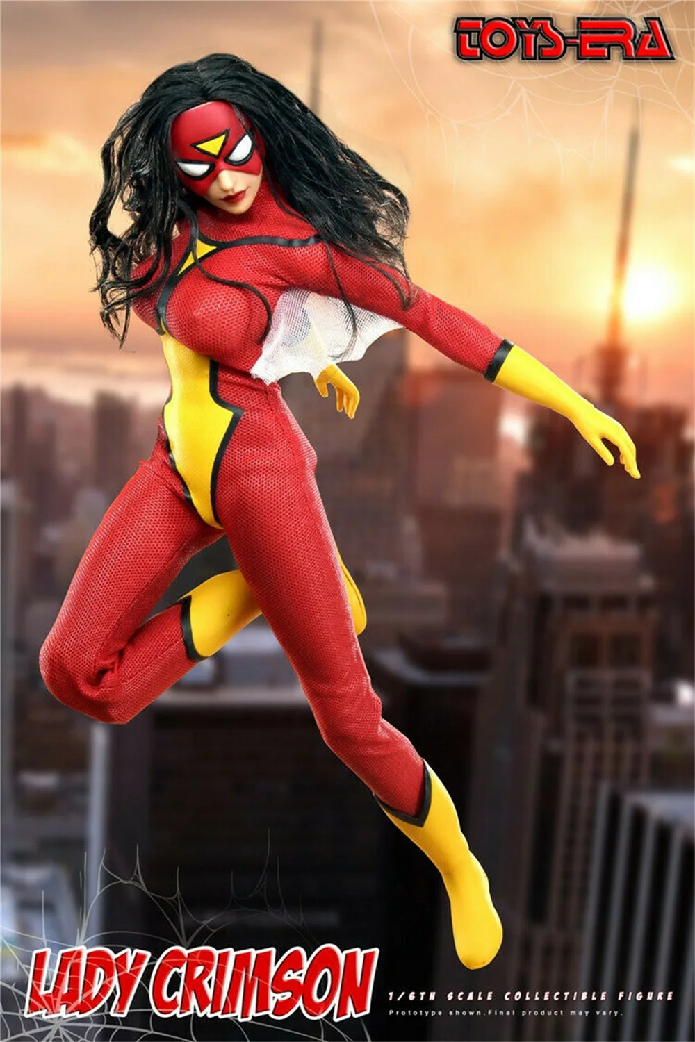 TOYS ERA TE020 1/6 Spider-Woman Spider Lady Crimson Action Figure Model Toy Gift