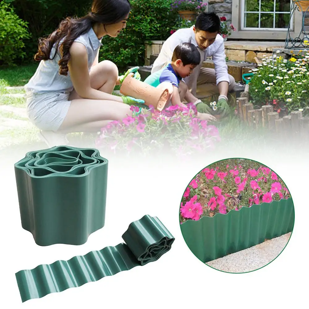 

Roll Border Wall Palisade Plastic Corrugated Wall Plastic PP Garden Fence Retaining Board Easy Install Garden Fence