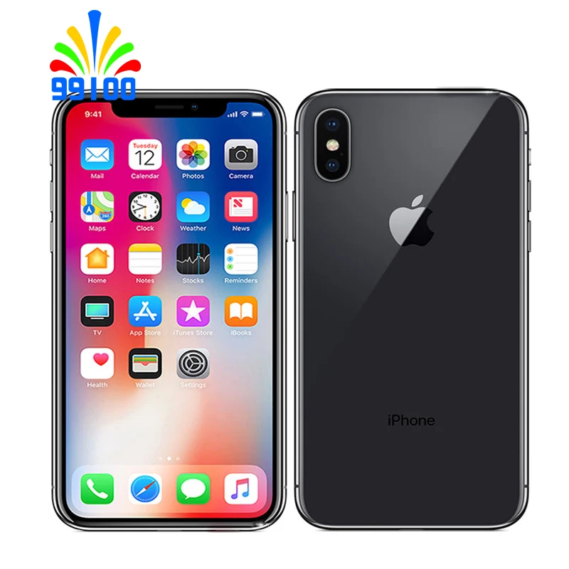Сотовый телефон Apple iPhone X б/у разблокированный экран 5 8 дюйма 3 ГБ + 64 Гб/256 4G LTE A11 CPU