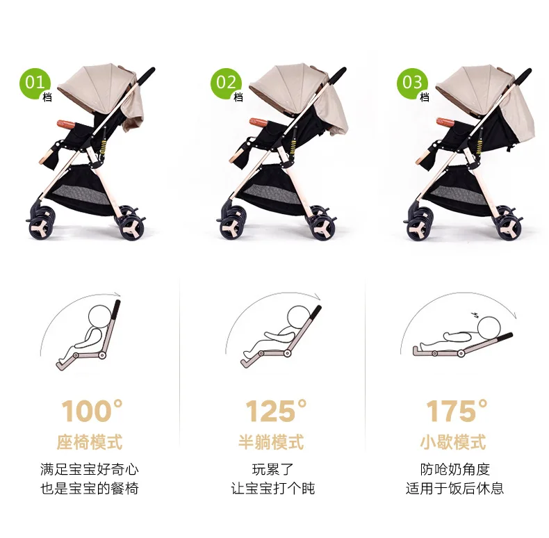 Легкая детская коляска kinderwgen cochesitos de bebe, портативная складная четырехколесная детская коляска, 5,1 кг, распродажа